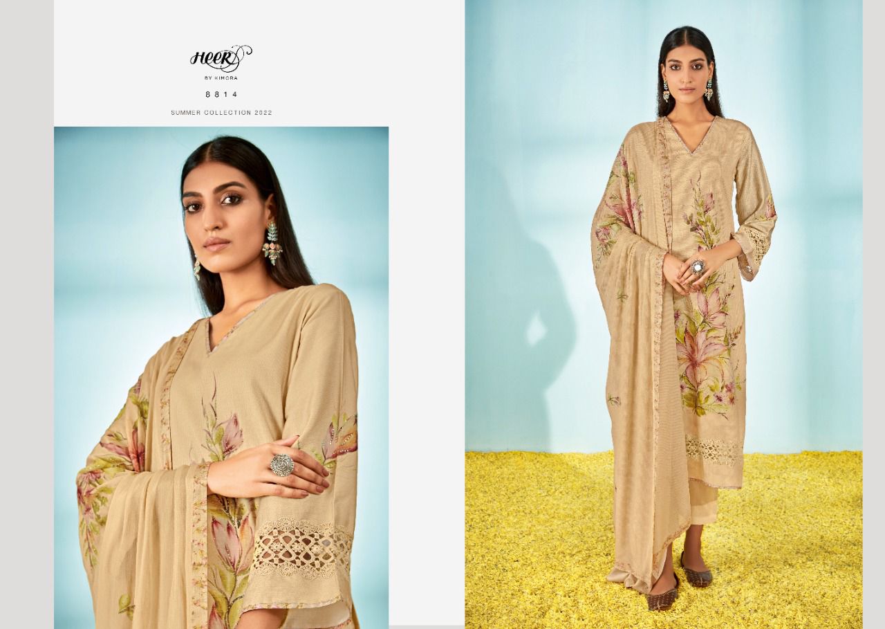 Kimora Rumi Pure Cotton printed Casual Wear Designer Heavy Suit Collection